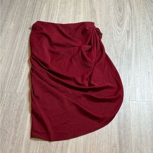 Elegant Red Women's Skirt